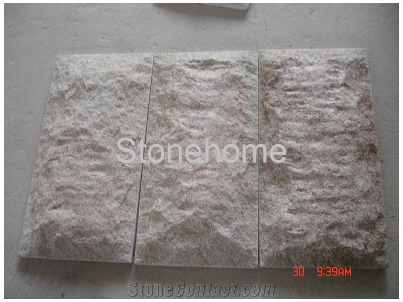 Pink Granite Mushroom Stone