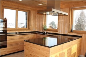 Black Galaxy Countertop, Black Granite Countertop