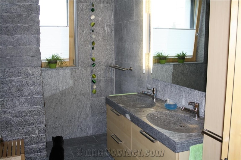 Onsernone Granite Vanity Top, Wall Tiles