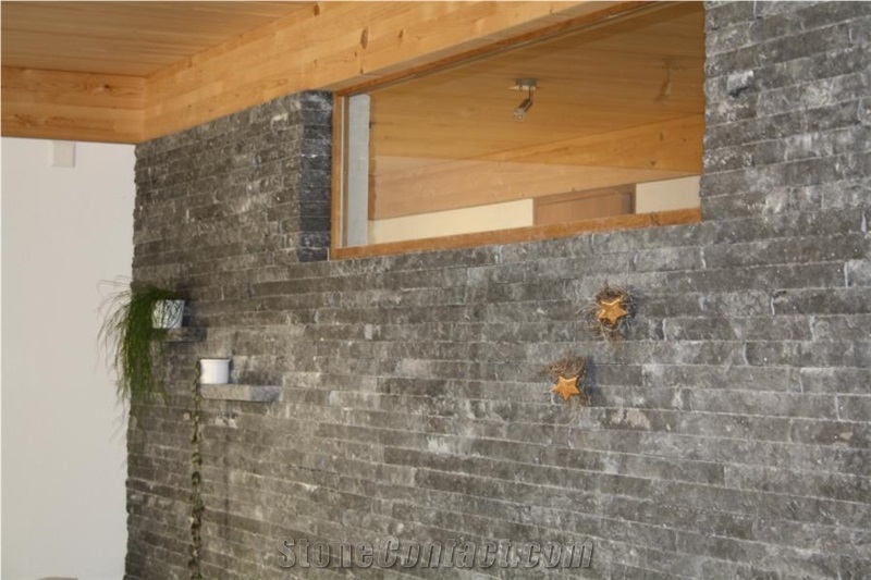 Pierre De Soignies Wall Tiles, Black Limestone