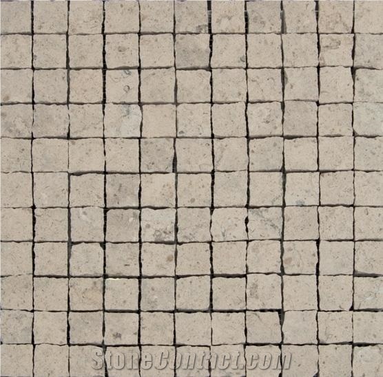 Azul Moleanos Limestone Mosaic, Azul Moleanos Blue Limestone Mosaic