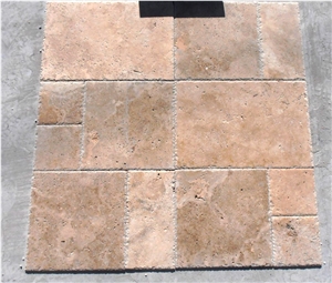 Travertine Mixed Beige French Pattern Set