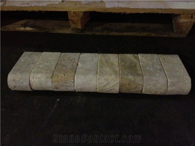 Beige Travertine Pool Copings