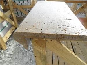 Beige Travertine Pool Copings