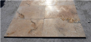 Travertine Yellow Black