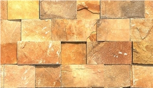 Sun Rise Vibrant Natural Color Mountain Stones, Oman Yellow Sandstone Slabs & Tiles