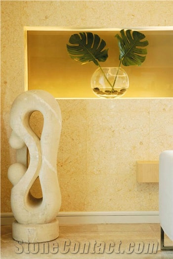 Apricena Fiorito Wall Tiles, Italy Beige Limestone
