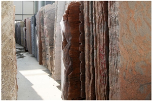 Multicolor Red Granite Slabs