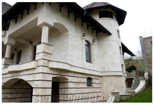 Light Travertine Wall Cladding, Deva Beige Travertine