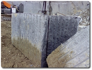 Pietra Di Luserna Blocks, Italy Grey Quartzite