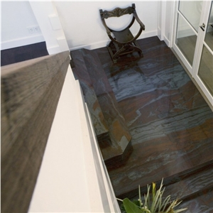 Iron Red Granite Stairs