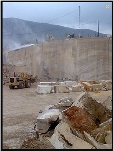 Bitlis Golden Travertine Blocks, Turkey Yellow Travertine