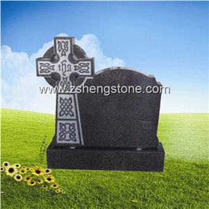 Blue Granite Headstone