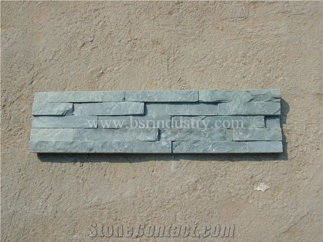 Ledge Stone-003, China Green Slate Ledge Stone
