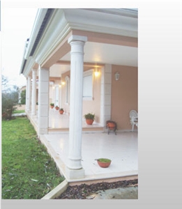 Branco Do Mar Limestone Column, White Limestone Column