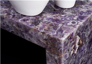 Concetto Amethyst Semiprecious Stone Countertop