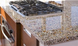 Vetrazzo Alehouse Amber Countertop