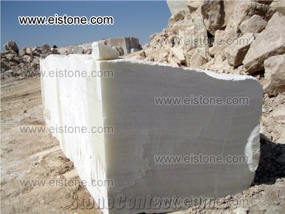 EIS White Onyx Iran Blocks, White Persian Snow Onyx Block