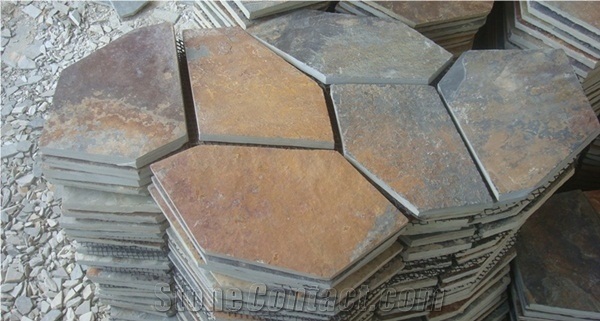 Autumn Horizon Flagmats, Hebei Rust Slate Flagstone
