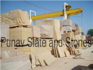 Teak Wood Sandstone Blocks