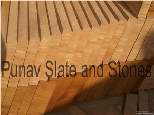 Teak Wood Sandstone Blocks