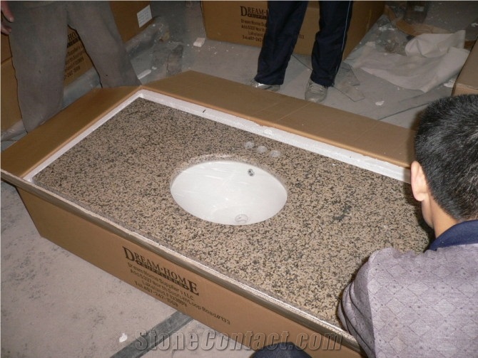 Vanities, Bath Tops, G682 Yellow Granite Bath Tops