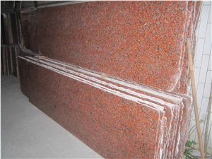 China Red Polished Slab G562, Red Granite China Red Polished Slab G562, Red Granite