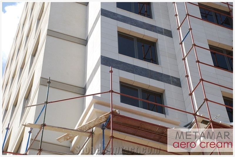 Aero Cream Limestone Slabs, Turkey Beige Limestone