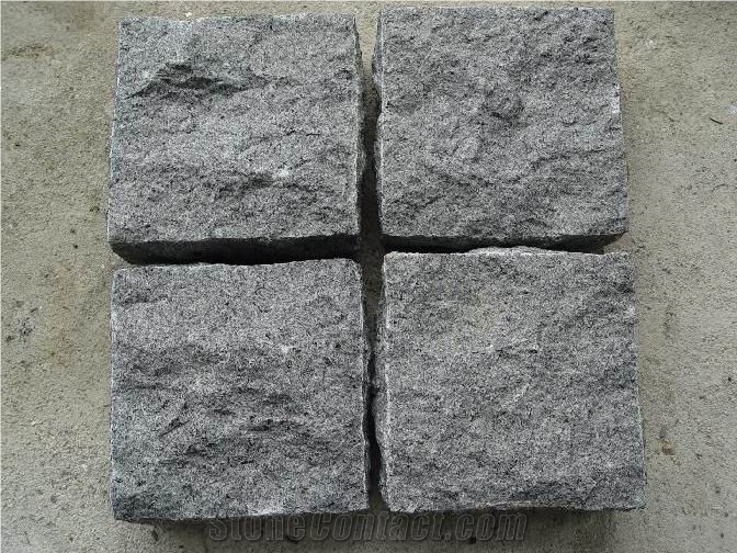 Black Granite Cobble Stone