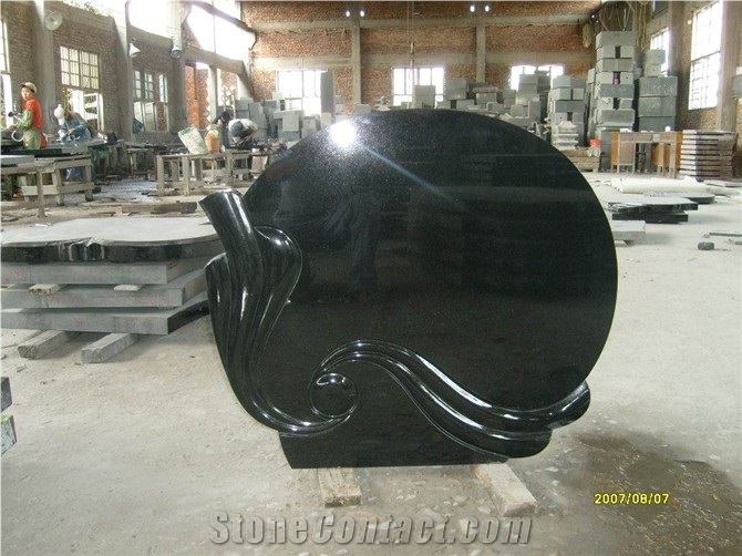 Black Granite Gravestone & Headstone