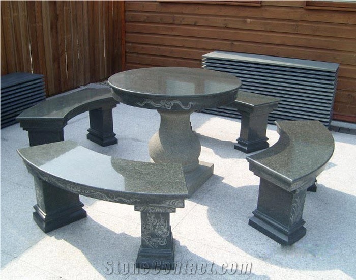 Granite Bench & Table