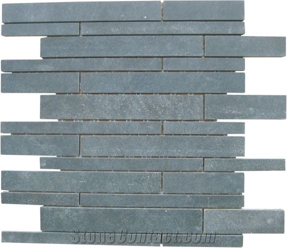 Honed Bluestone Mosaic for Wall Cladding