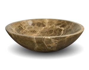 Light Emperador Basin & Sink