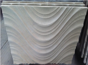 3D Marble Decorative Wall Panels, White Limestone Wall Panels