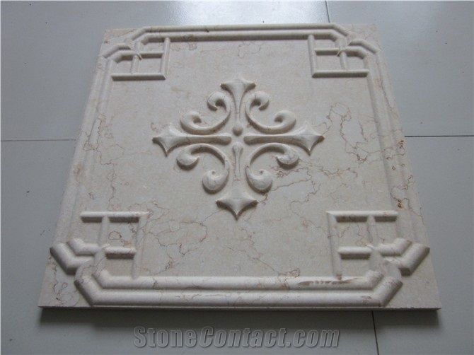 Nature 3D Limestone Tv Background Wall, White Limestone Wall