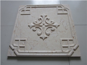 Nature 3D Limestone Tv Background Wall, White Limestone Wall