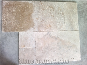 Mix Travertine French Pattern Set Slabs & Tiles, Turkey Beige Travertine