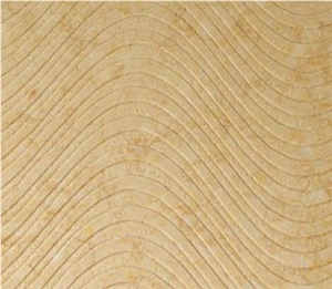 Nature 3D Carving Feature Stone Relief, Beige Marble Relief