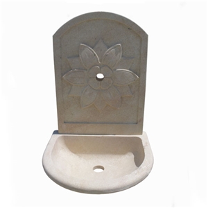 Garden Fountain, Vratza Beige Limestone