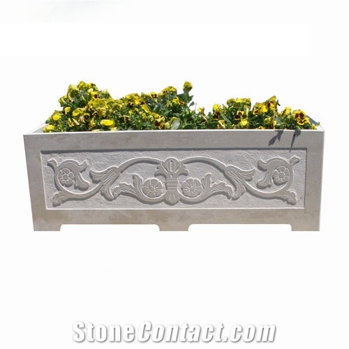 Limestone Vratza Stone Pots, Vratsa Doro Beige Limestone