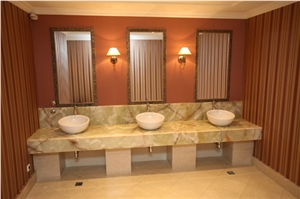 Yellow Onyx Vanity Tops