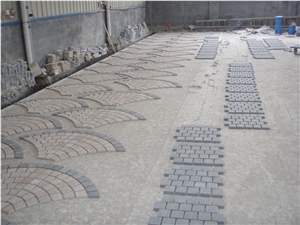 Cobble Stone Pink Granite Paving Stone