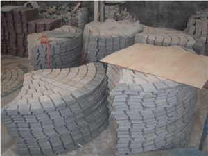 Cobble Stone Pink Granite Paving Stone