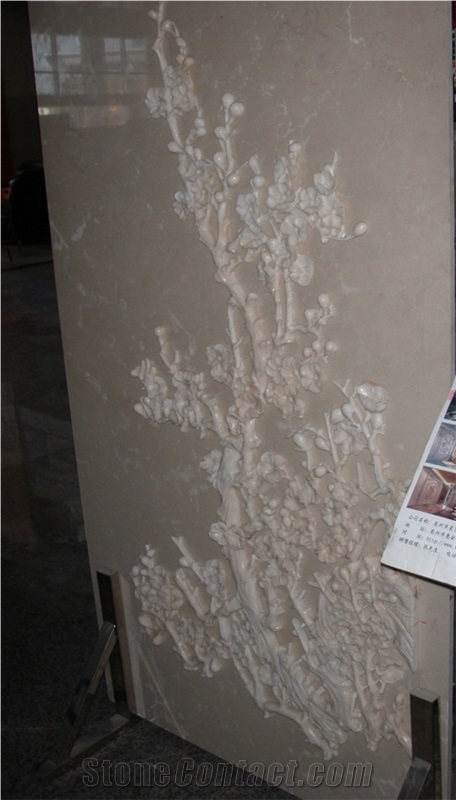 Royal Beige Marble Relief Panel - New Product 2013