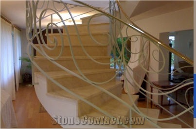 Limestone Stairs, Limestone Steps, Rocherons Beige Limestone