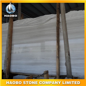 China Factory Direct Grey Wooden, White Wood Vein Marble Polishing Slabs for Building Project Floorings, Wall Covering and Tops
