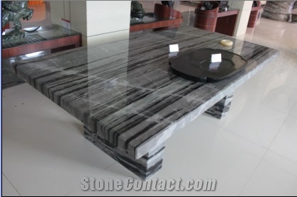Black&white Marble Top Dining Table HFZZ002J3