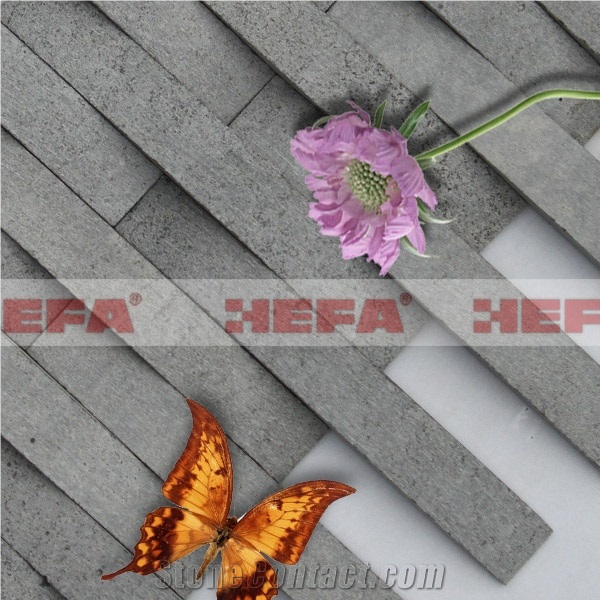 Deep Grey Mosaic Tile XMD001A-215, Esite Grey Basalt Mosaic