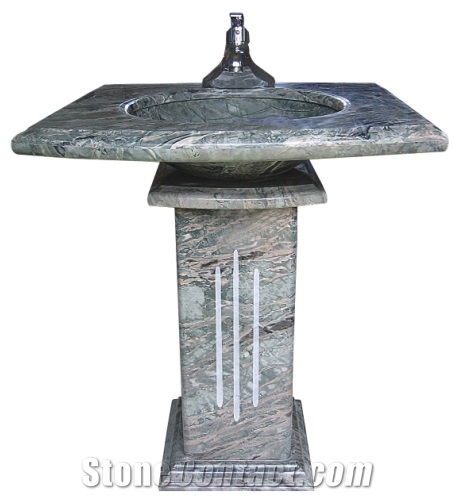 Green Natural Stone Basin HF006J4