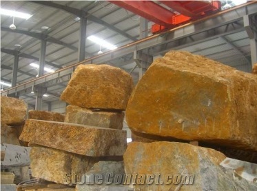 Green Natural Stone Blocks
